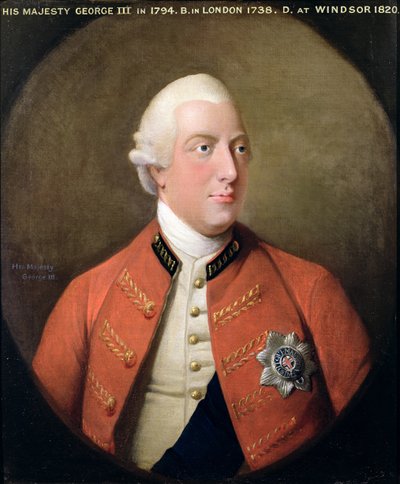 Portret van George III (1738-1820) 1794 door David Dodd